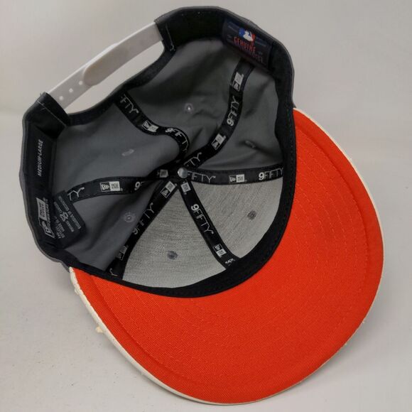 New Era Men's Snapback Hat Gray M-L Embroidered New York Yankees Logo 9Fifty - Picture 6 of 8